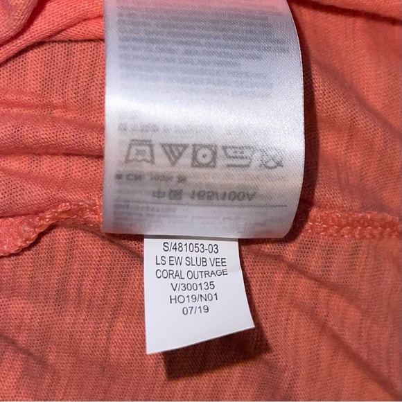 NWT Old Navy Coral Orange V Neck Knit Shirt Sz L - Picture 6 of 8